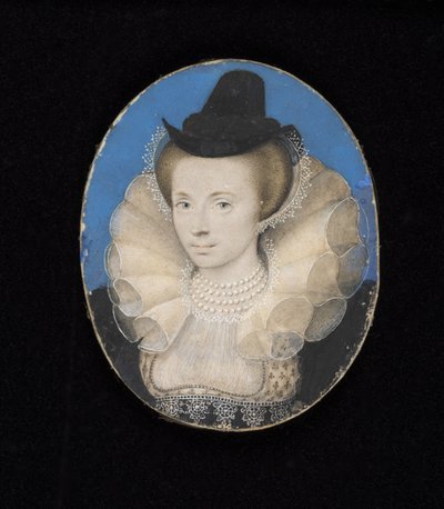 Onbekende dame, c.1595-1600 door Isaac Oliver