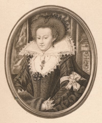Catherine Carey, gravin van Nottingham door Isaac Oliver I
