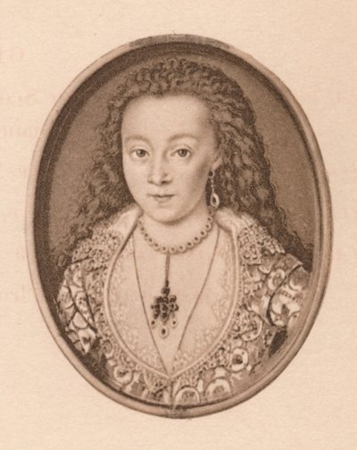 Portret - Arabella Stewart, c16e eeuw, 1904 door Isaac Oliver I