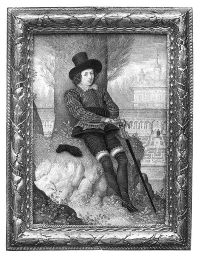Portret van een jonge man, ca. 1590-1595, 1896 door Isaac Oliver I