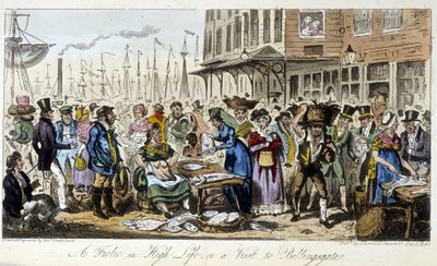Vismarkt in Londen - in 