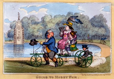 Naar de Hobbybeurs, 1835 door Isaac Robert Cruikshank