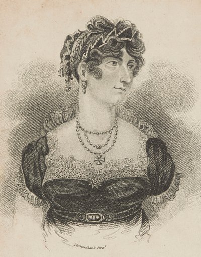 Hare Koninklijke Hoogheid De Prinses van Wales door Isaac Robert Cruikshank