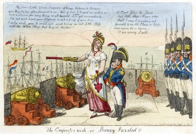 De Keizerlijke Wens of Boney Verward! door Isaac Robert Cruikshank