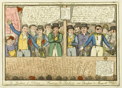 De vrijheid van verkiezing door Isaac Robert Cruikshank