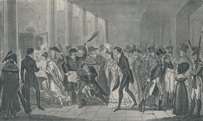 Na de opera, 1821, 1920 door Isaac, Robert and George Cruikshank