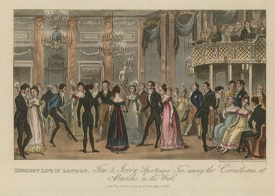 Hoogste leven in Londen door Isaac, Robert and George Cruikshank