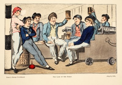 De jongens van de oceaan, 1805 door Isaac, Robert and George Cruikshank