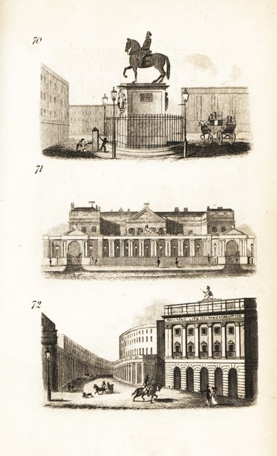 Charing Cross, Carlton House en de Quadrant, Regent Street door Isaac Taylor