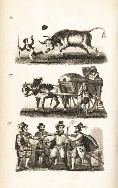 De Woedende Os, de Vuilnisman en de Gevangenneming van Guy Fawkes door Isaac Taylor