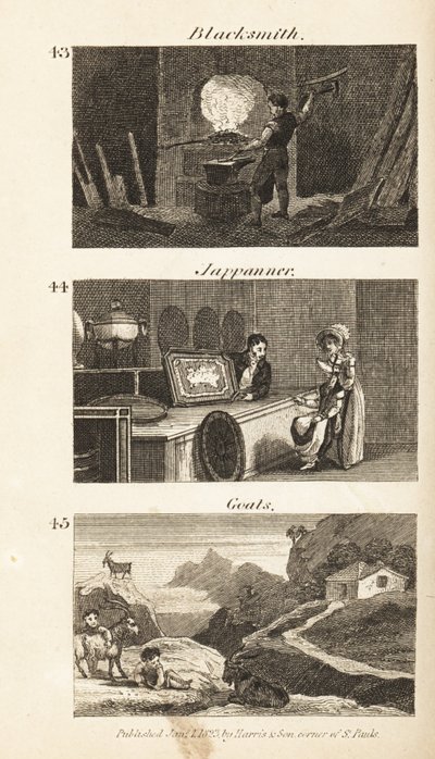 Ambachten in Regency Engeland: smid, Japanner en geiten door Isaac Taylor