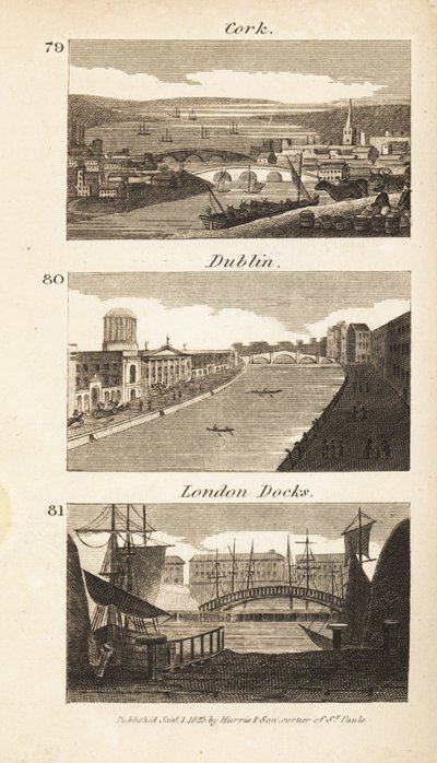 Ambachten in Regency Ierland en Engeland: Cork, Dublin en London Docks door Isaac Taylor