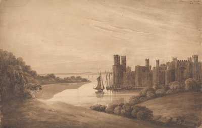 Kasteel van Caernarvon door Isaac Weld