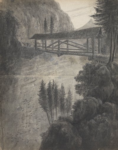 Grisons, uitzicht op de Glarnisch (Zwitserland) bergen door Isaac Weld