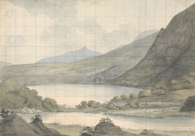 Turk Lake met Uitzicht over de Rivier en Brikeen Eiland (Ierland) door Isaac Weld