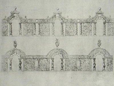Topiary arcaded walkway designs uit 