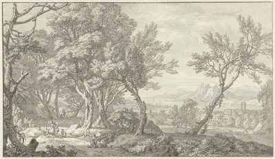 Arcadisch landschap door Isaac de Moucheron
