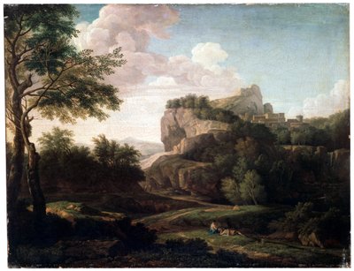 Landschap, laat 17e of 18e eeuw door Isaac de Moucheron
