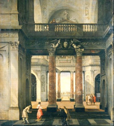 Hal van een Paleis door Isaac van Nickele