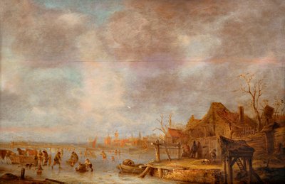 Een winterdag buiten Haarlem, tussen 1638 en 1640 door Isaac van . Ostade