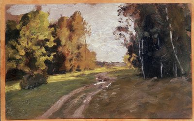 Avond, een pad in het bos door Isaak Ilyich Levitan