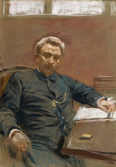 Portret van de stomme filmacteur Alexander Pavlovich Lensky, 1890s door Isaak Ilyich Levitan