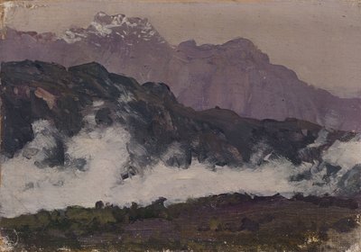 De Alpen, 1897 door Isaak Ilyich Levitan