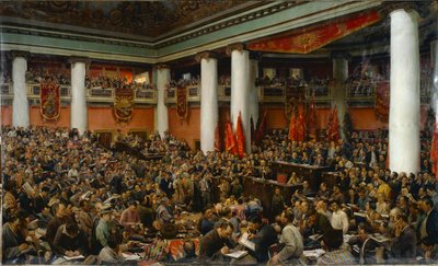 Tweede congres van de Komintern door Isaak Israilevich Brodsky