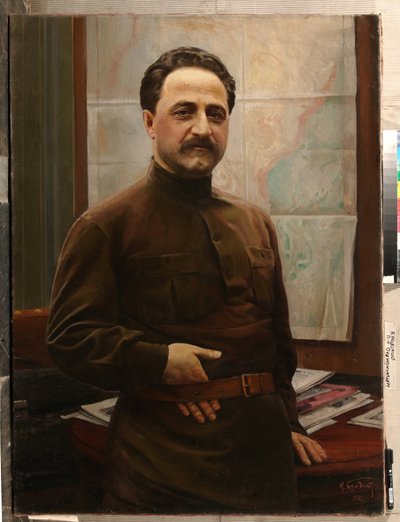 Portret van Grigory Ordzhonikidze door Isaak Israilevich Brodsky