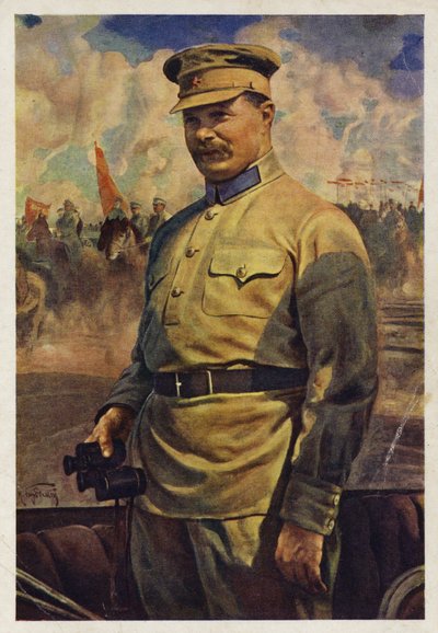 Mikhail Frunze, commandant van het Rode Leger tijdens de Russische Burgeroorlog, 1920s door Isaak Israilevich Brodsky
