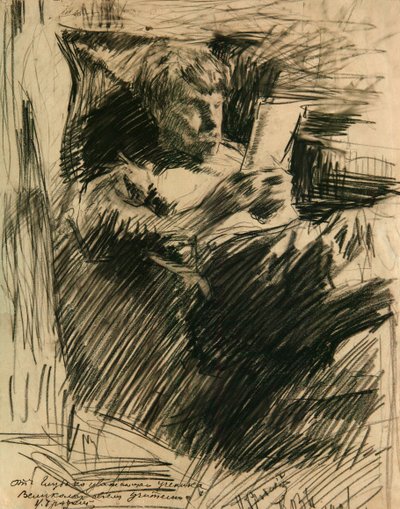 Portret van de kunstenaar en auteur David Burliuk 1882-1967, 1906 door Isaak Israilevich Brodsky