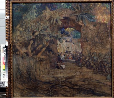Taverne in een grot door Isaak Israilevich Brodsky