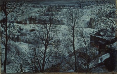 Winterlandschap door Isaak Israilevich Brodsky