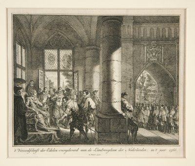 Verzoekschrift der Edelen overgeleverd aan de Landvoogdene der Nederlanden door Isaak Tirion