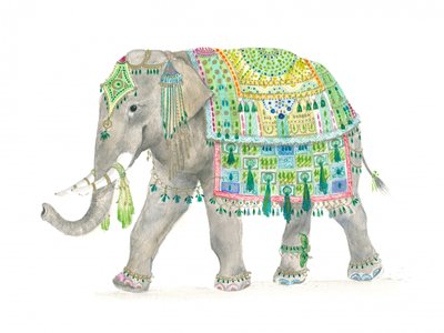Decoratieve olifant door Isabelle Brent