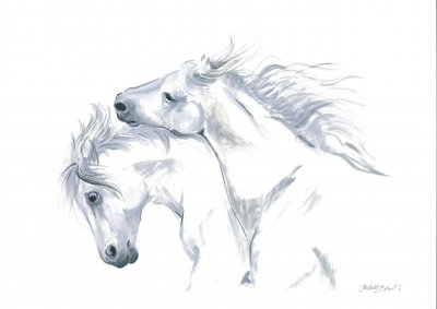 Vrijheid van paarden in beweging door Isabelle Brent