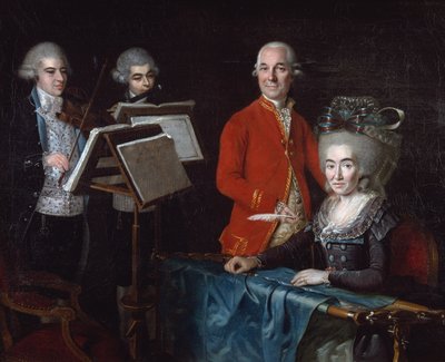 Familiegroep, 1781 door Isabelle Pinson
