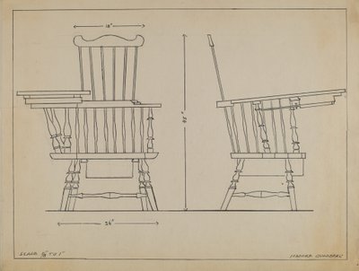 Stoel door Isadore Goldberg