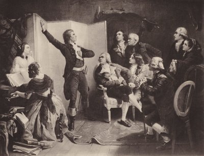 Het Eerste Zingen van de Marseillaise door Isidore (after) Pils