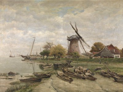 De Schelde in Mariakerke door Isidore Meyers