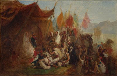 Schets voor Ontvangst van Keizer Napoleon III en Keizerin Eugénie door Isidore Pils