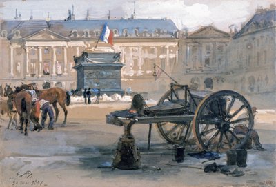 De val van de Vendôme-zuil, 29 mei 1871 door Isidore Pils
