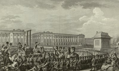 Executie van Lodewijk XVI door Isidore Stanislas Helman
