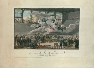 De eed op de Kaatsbaan op 20 juni 1789 door Isidore Stanislas Helman