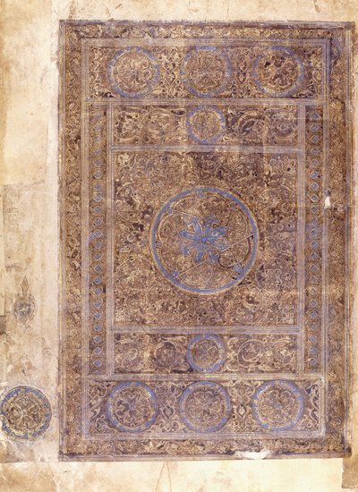 Een blad uit een grote Koran, Mesopotamië, 1344 door Islamic School