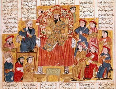 Islamitische kunst: Een Sultan en zijn hof door Islamic School
