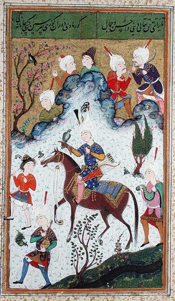 De jacht van de koning, uit Divan door Huseyn Bayqara, c.1540 door Islamic School