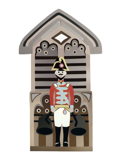 Quarterjack, 2014 (gesneden papier) door Isobel Barber