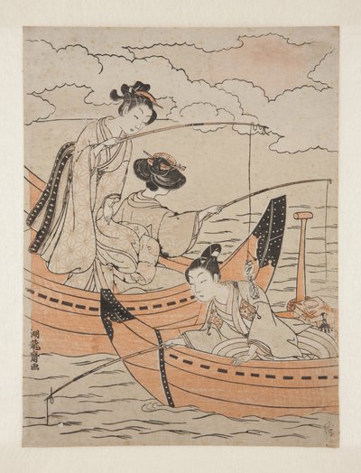 Boten van liefde door Isoda Koryusai