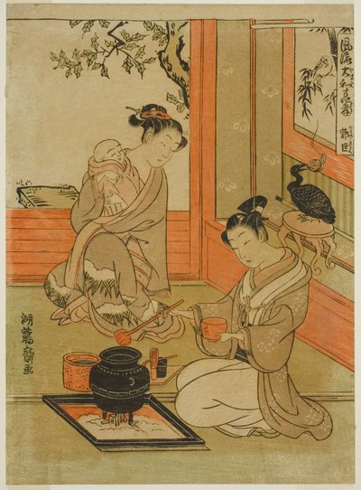 Kakkyo (Chinees: Guo Ju), uit de serie "Modieuze Japanse Versies van de Vierentwintig Paragonen van de Vroomheid (Furyu Yamato nijushiko)". door Isoda Koryusai